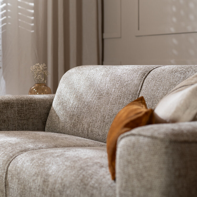 Chenille Sofa Vegas 2,5-Sitzer taupe