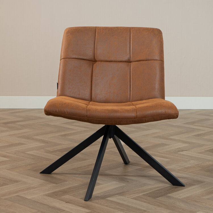 Ledersessel Eevi cognac drehbar