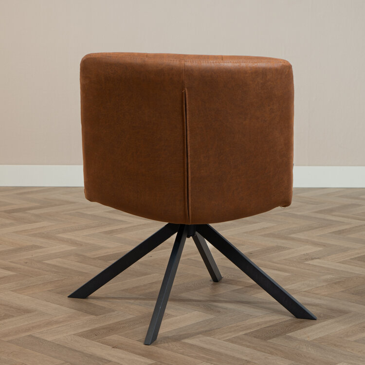 Ledersessel Eevi cognac drehbar