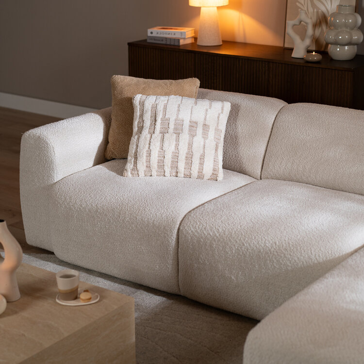 Ecksofa Maine Bouclé off white rechts