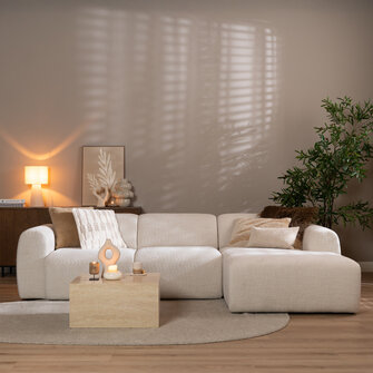 Ecksofa Maine Bouclé off white rechts