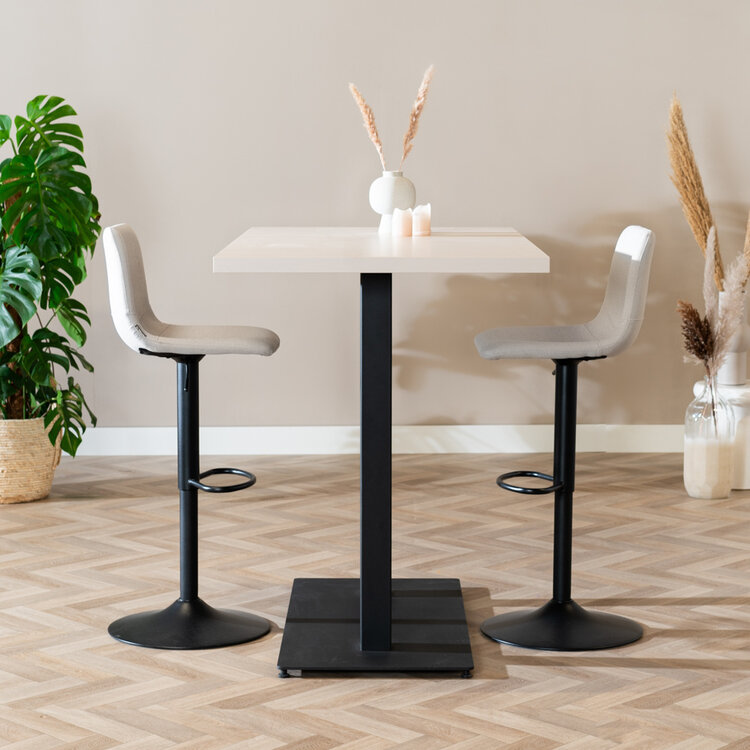 Bartisch Nils beige Melamin 140 x 80 x 109 cm