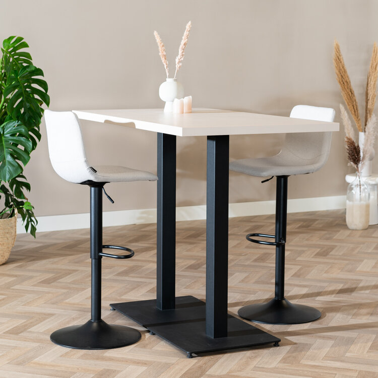 Bartisch Nils beige Melamin 140 x 80 x 109 cm