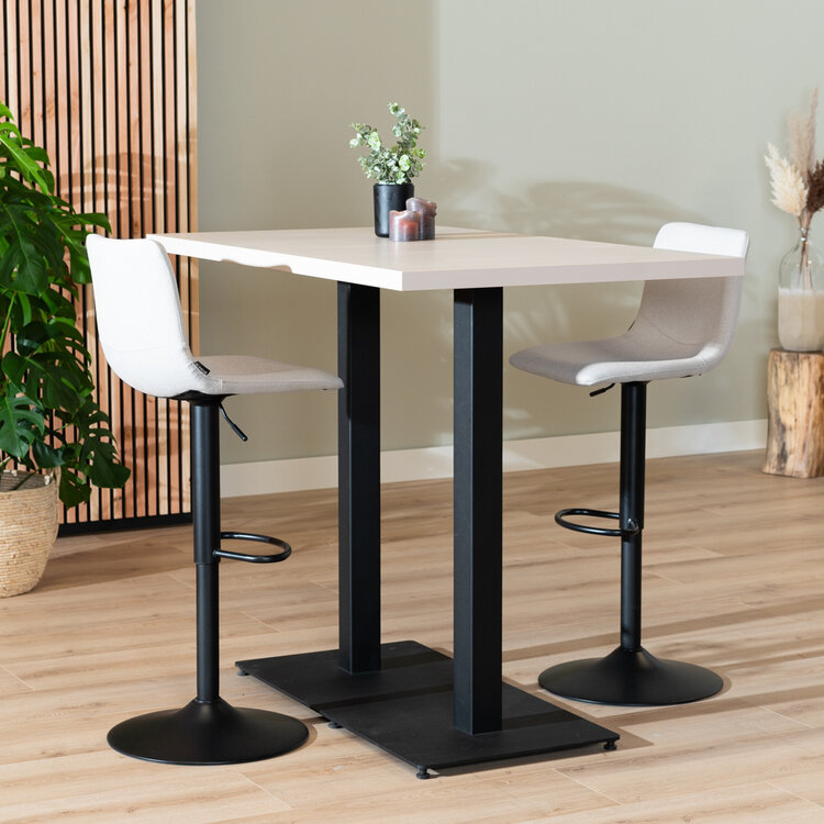 Bartisch Nils beige Melamin 140 x 80 x 109 cm