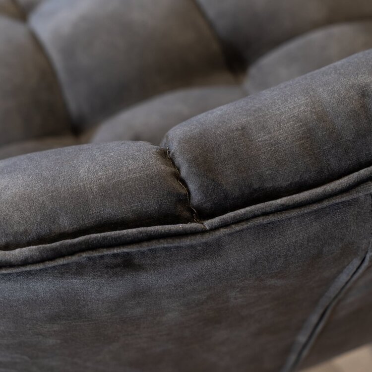 Esszimmerbank Samt Janna anthrazit 155 cm