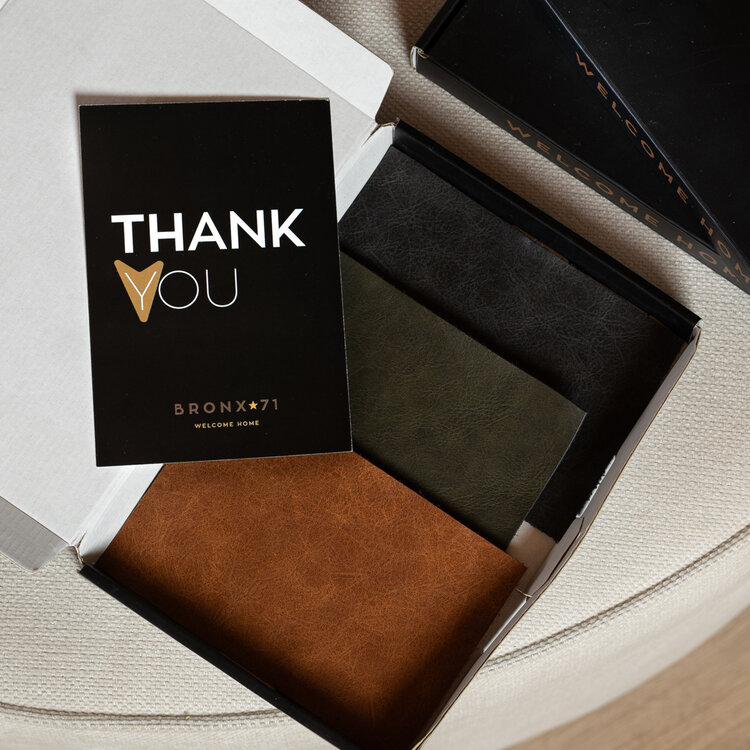 Eco-Leder Stoffmuster-Set Brooklyn