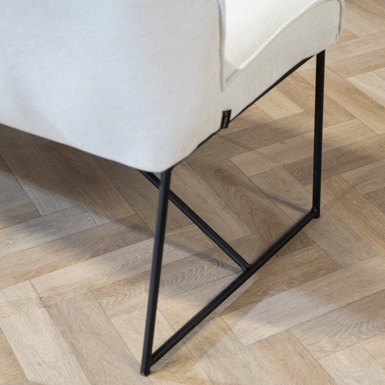 Esszimmerbank Stoff Jelle off white 155 cm