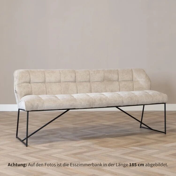Esszimmerbank Stoff Jelle taupe 220 cm
