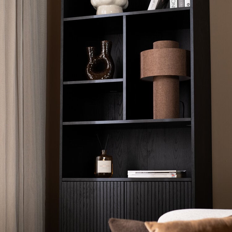 Schrank Bradley schwarz 220 cm