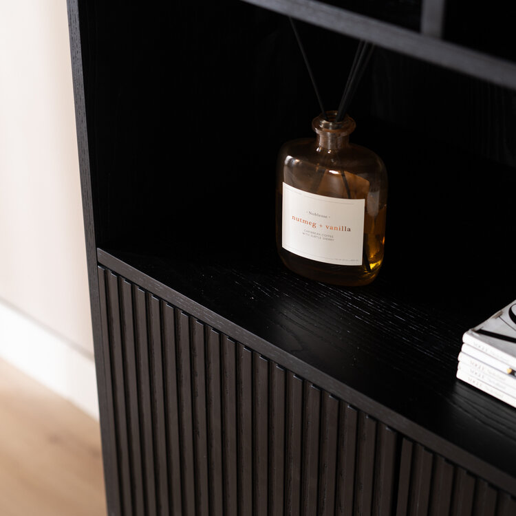 Schrank Bradley schwarz 220 cm