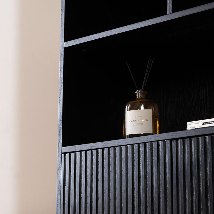 Schrank Bradley schwarz 220 cm