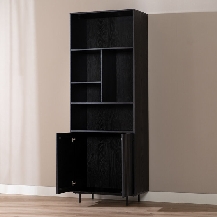 Schrank Bradley schwarz 220 cm