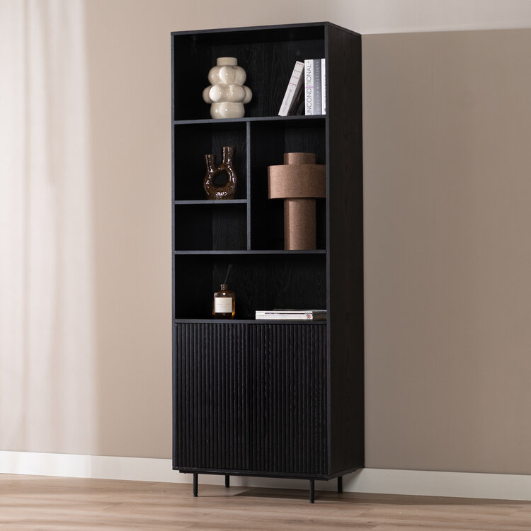 Schrank Bradley schwarz 220 cm