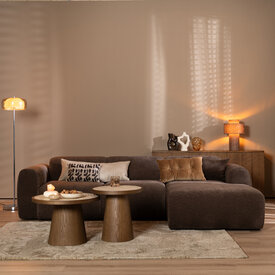 Ecksofa Maine Chenille braun rechts