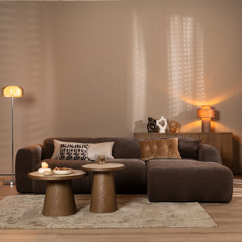 Ecksofa Maine Chenille braun rechts