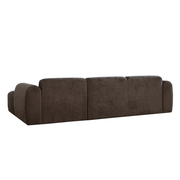 Ecksofa Maine Chenille braun rechts
