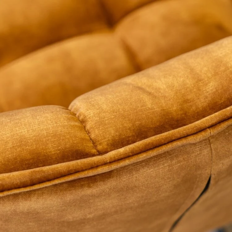 Esszimmerbank Samt Janna gelb 155 cm