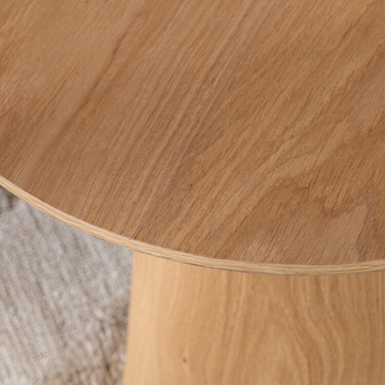 Couchtisch Set Ash rund Ø50 / 62 cm Eiche hell