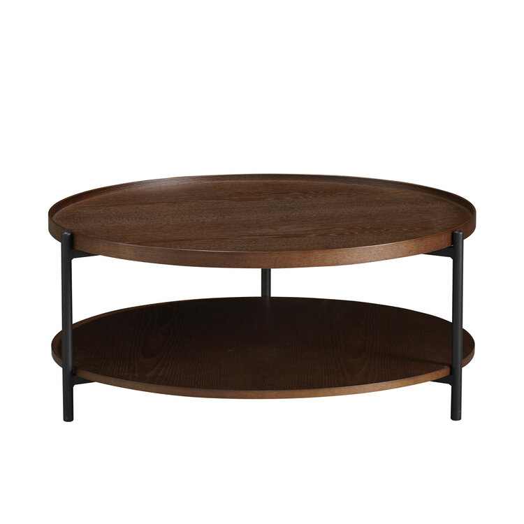 Couchtisch Rio rund Ø 90 cm Eiche dunkel