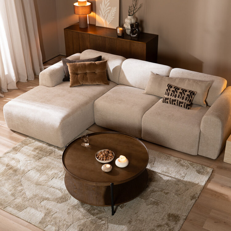 Couchtisch Rio rund Ø 90 cm Eiche dunkel