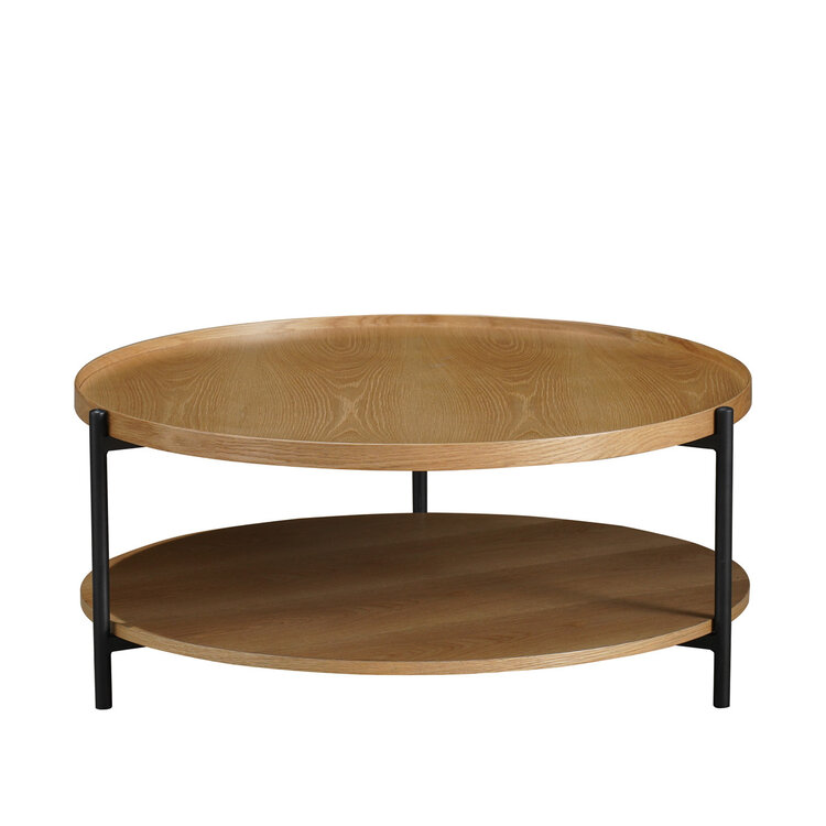 Couchtisch Rio rund Ø 90 cm Eiche hell