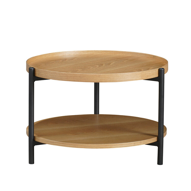 Couchtisch Rio rund Ø 58 cm Eiche hell