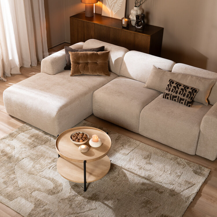 Couchtisch Rio rund Ø 58 cm Eiche hell