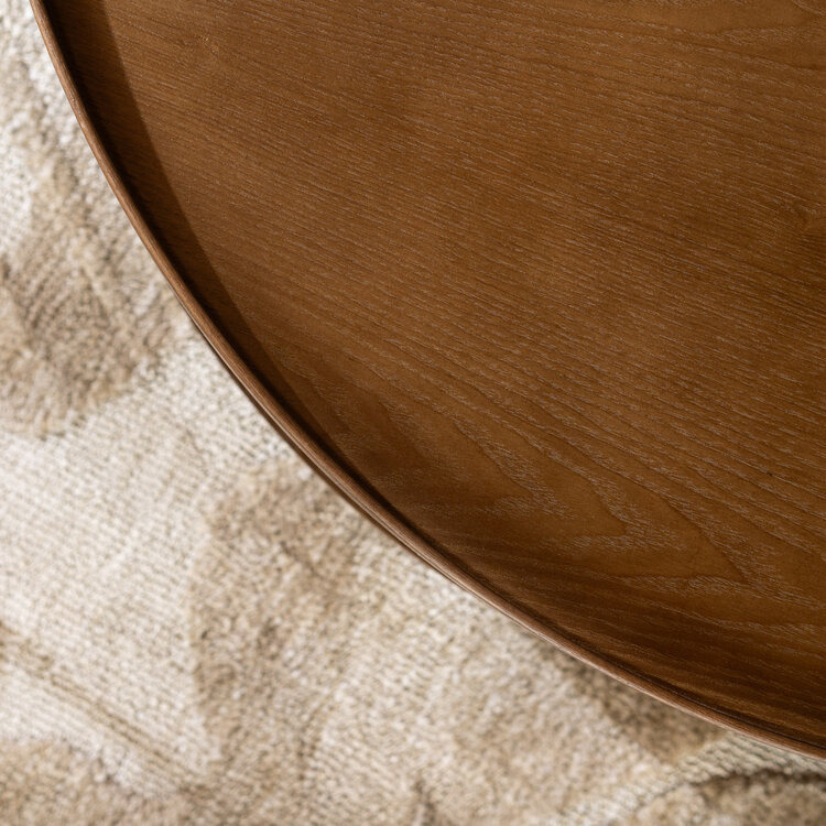 Couchtisch Rio rund Ø 58 cm Eiche dunkel