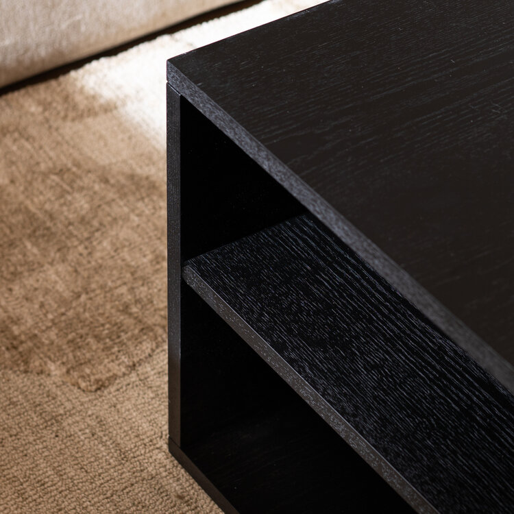 Beistelltisch Jaxx 88 x 46 cm Eiche schwarz