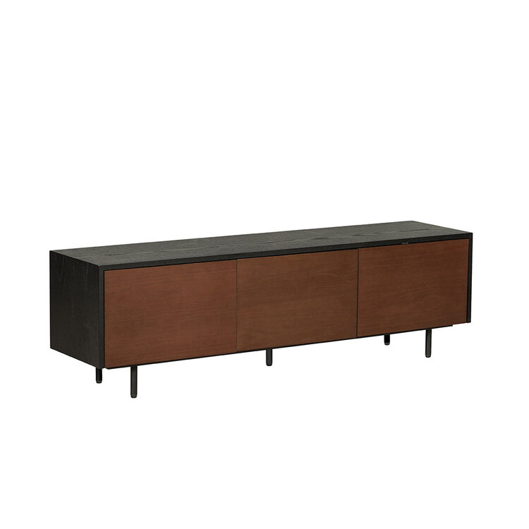 TV-Schrank Thomas schwarz / Eiche dunkel 150 cm