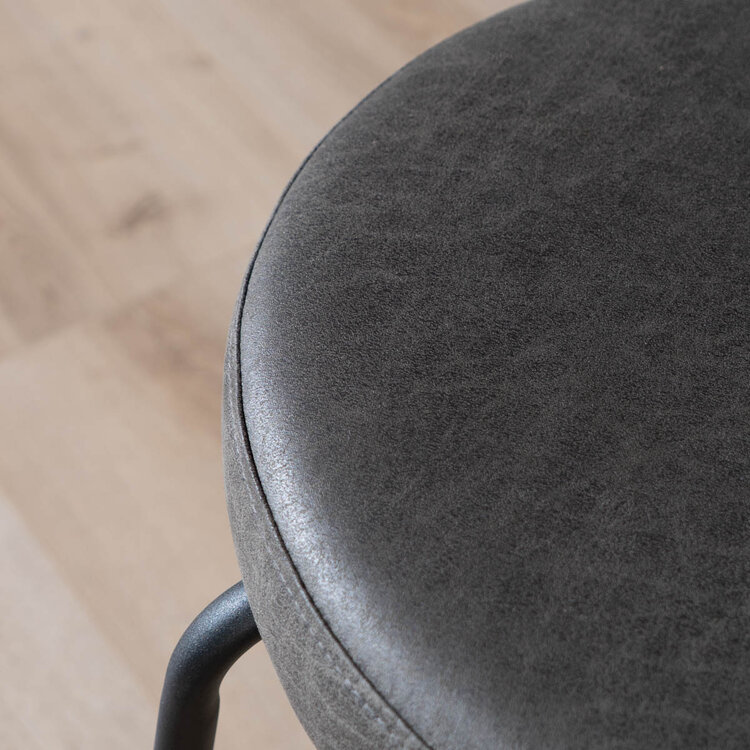 Esszimmerstuhl Lyon Eco-Leder anthrazit