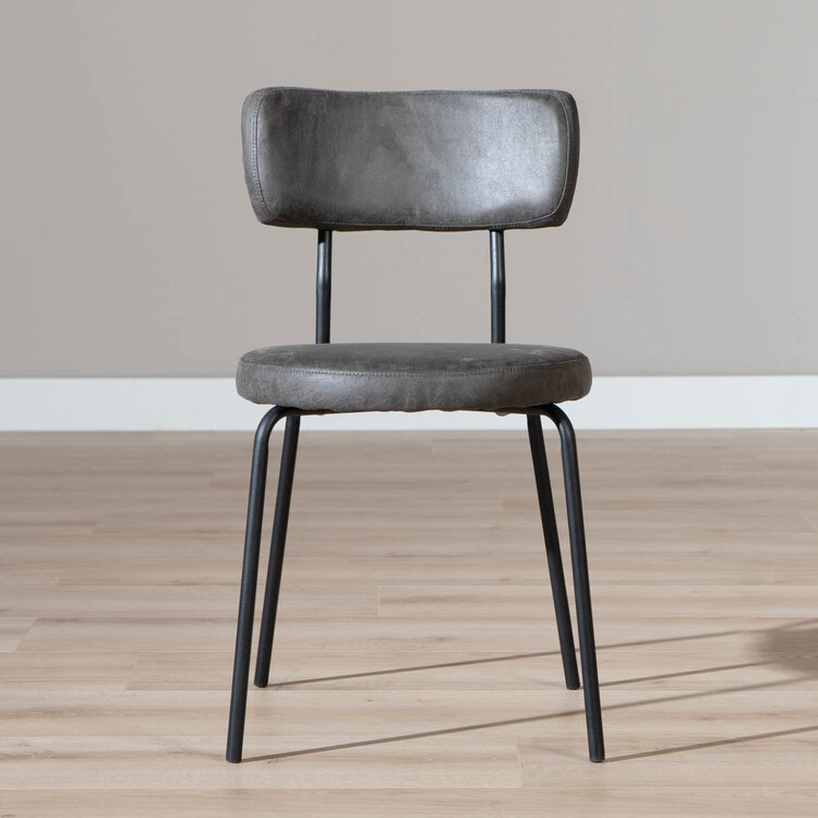 Esszimmerstuhl Lyon Eco-Leder anthrazit