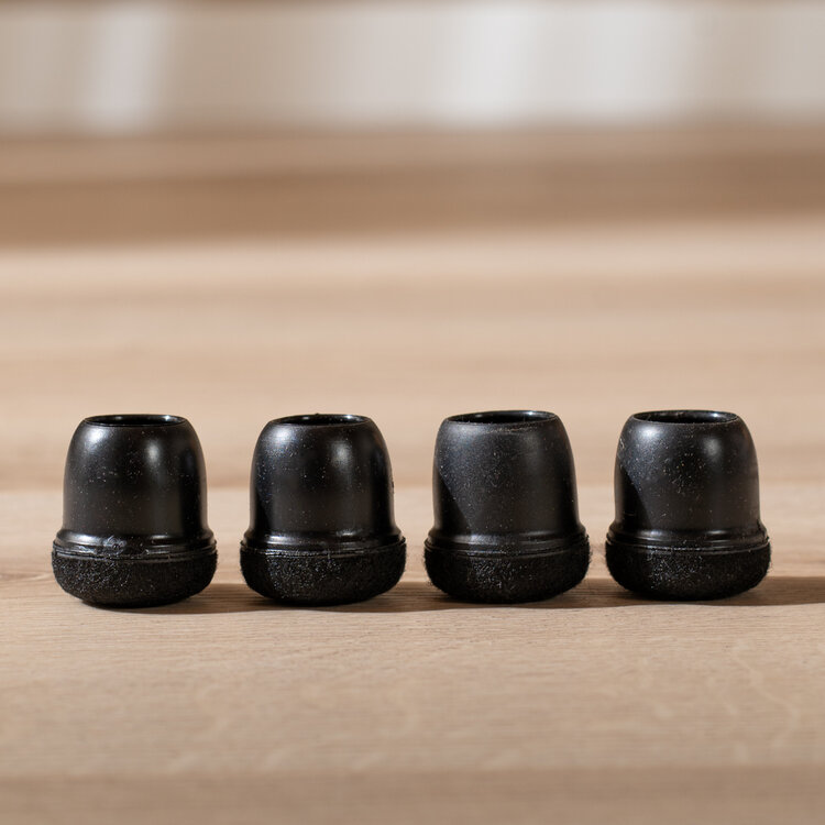 Filzgleiter 4er Set schwarz Ø19-25 mm
