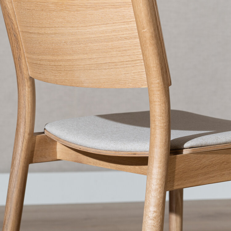 Esszimmerstuhl Elio Eiche Natur / off white