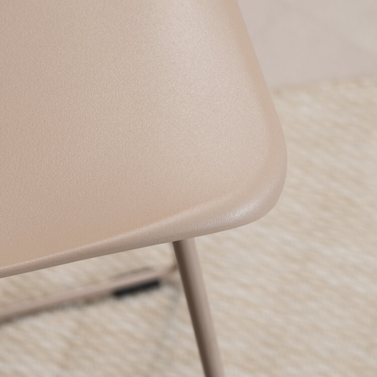 Barhocker Ellen skandinavisches Design taupe 76 cm