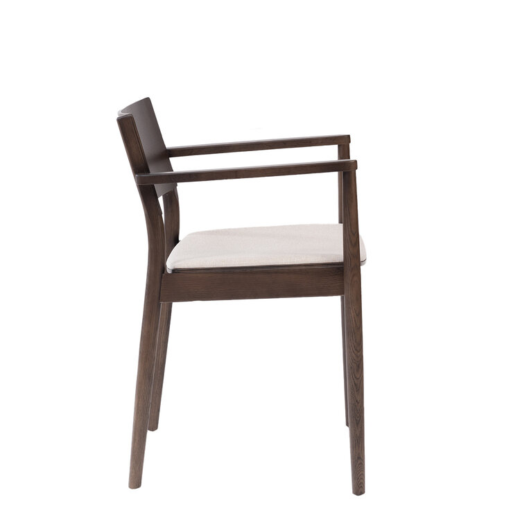 Esszimmerstuhl Juan Eiche dunkel / off white