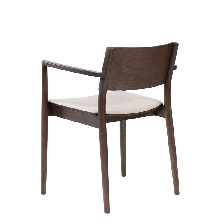 Esszimmerstuhl Juan Eiche dunkel / off white