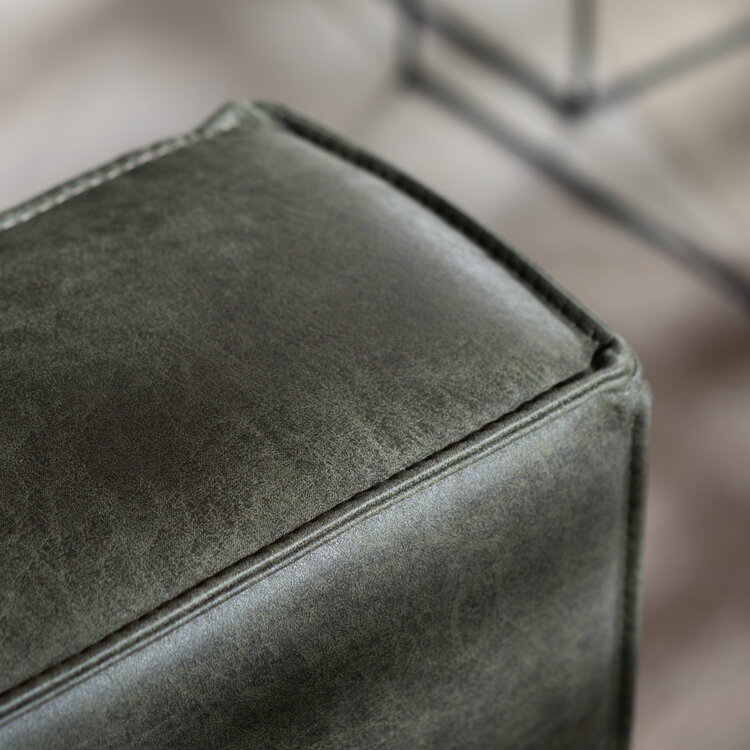 Ledersofa Memphis 3-Sitzer olivgrün