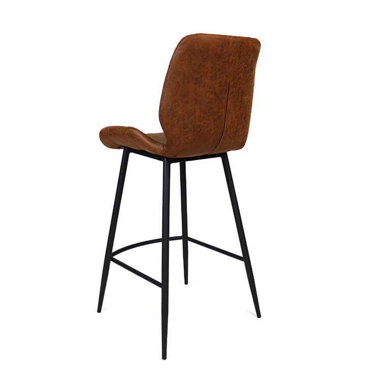 Barhocker Leder Barrel cognac 69 cm