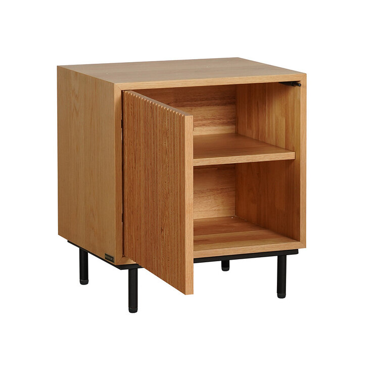 Nachttisch Shelly Eiche hell 50x40x55 cm