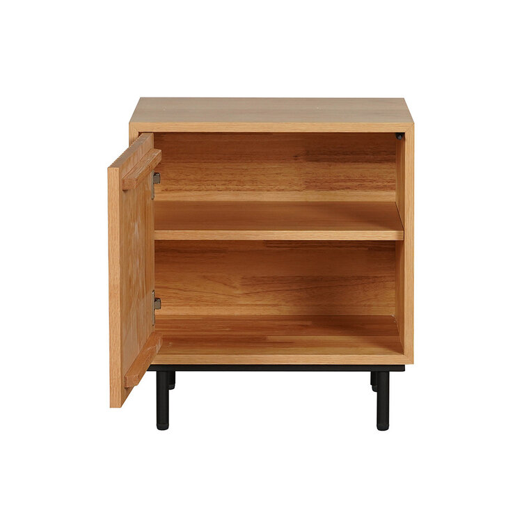 Nachttisch Shelly Eiche hell 50x40x55 cm