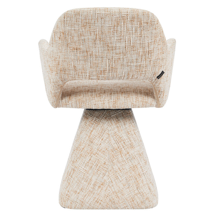 Esszimmerstuhl Josh drehbar Chenille beige
