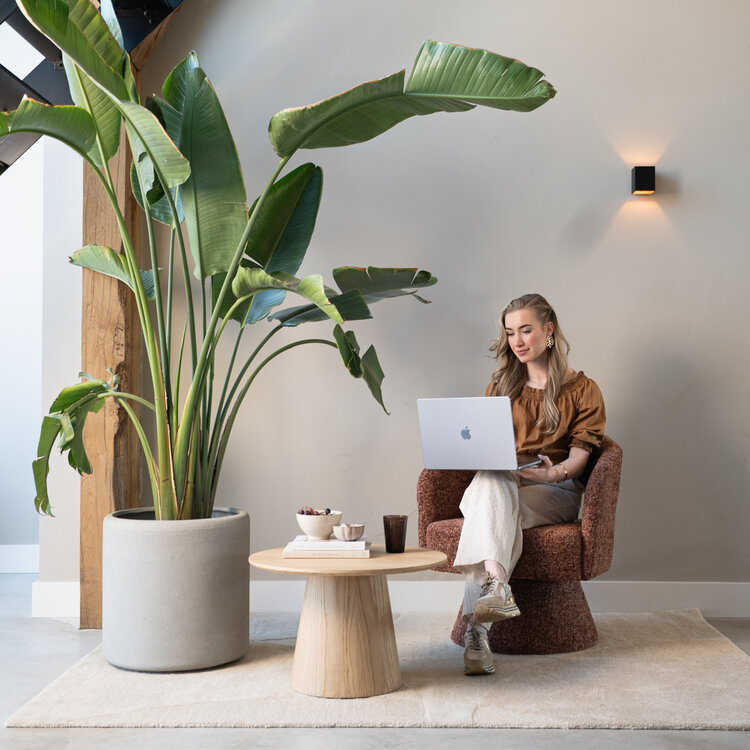 Sessel Josh drehbar Chenille kupfer