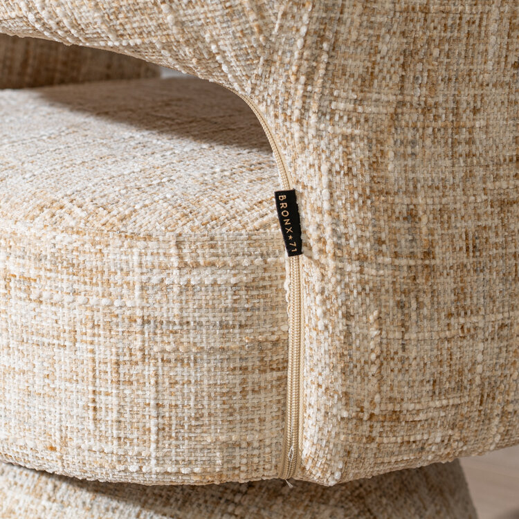Sessel Josh drehbar Chenille beige