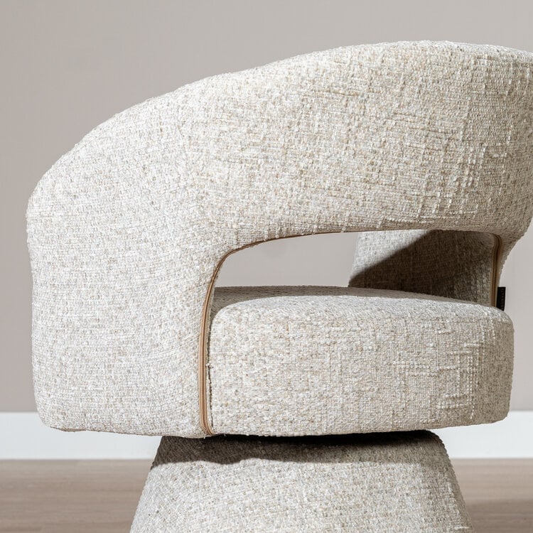 Sessel Josh drehbar Chenille taupe