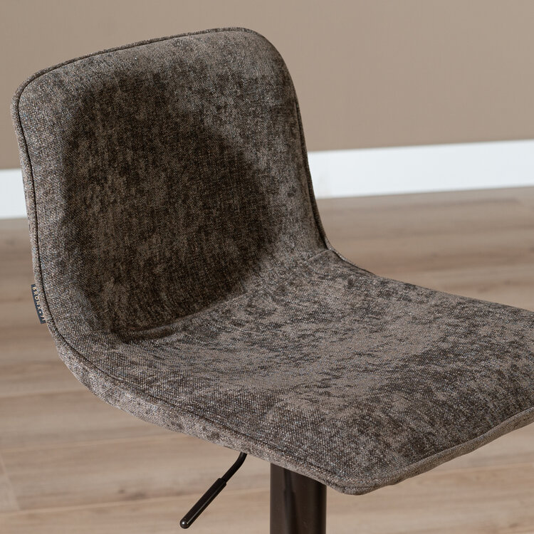 Barhocker Samt Jack braun 60-82 cm