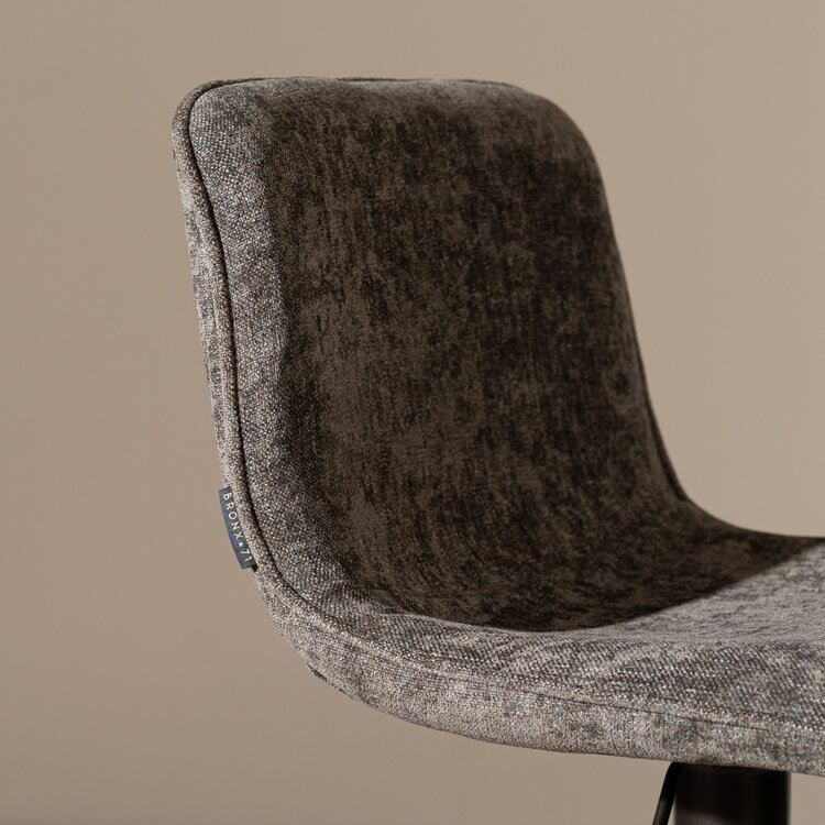 Barhocker Samt Jack braun 60-82 cm