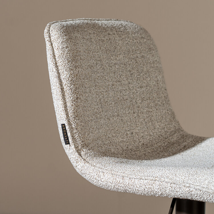 Barhocker Jack Stoff off white/braun 60-82cm