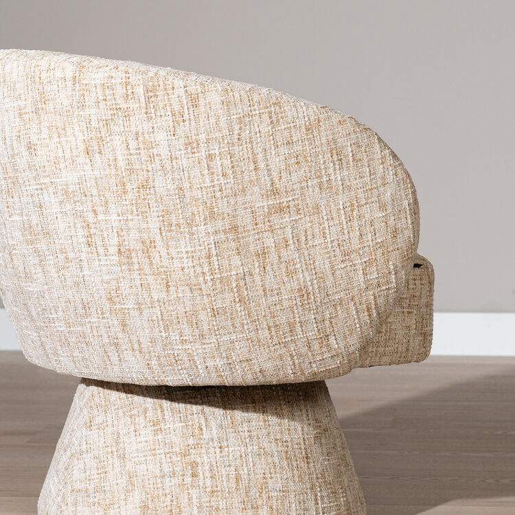 Sessel Lenn drehbar Chenille beige