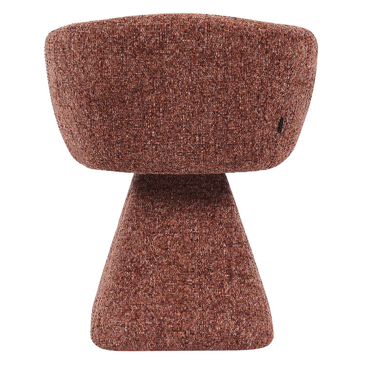 Esszimmerstuhl Lenn drehbar Chenille kupfer